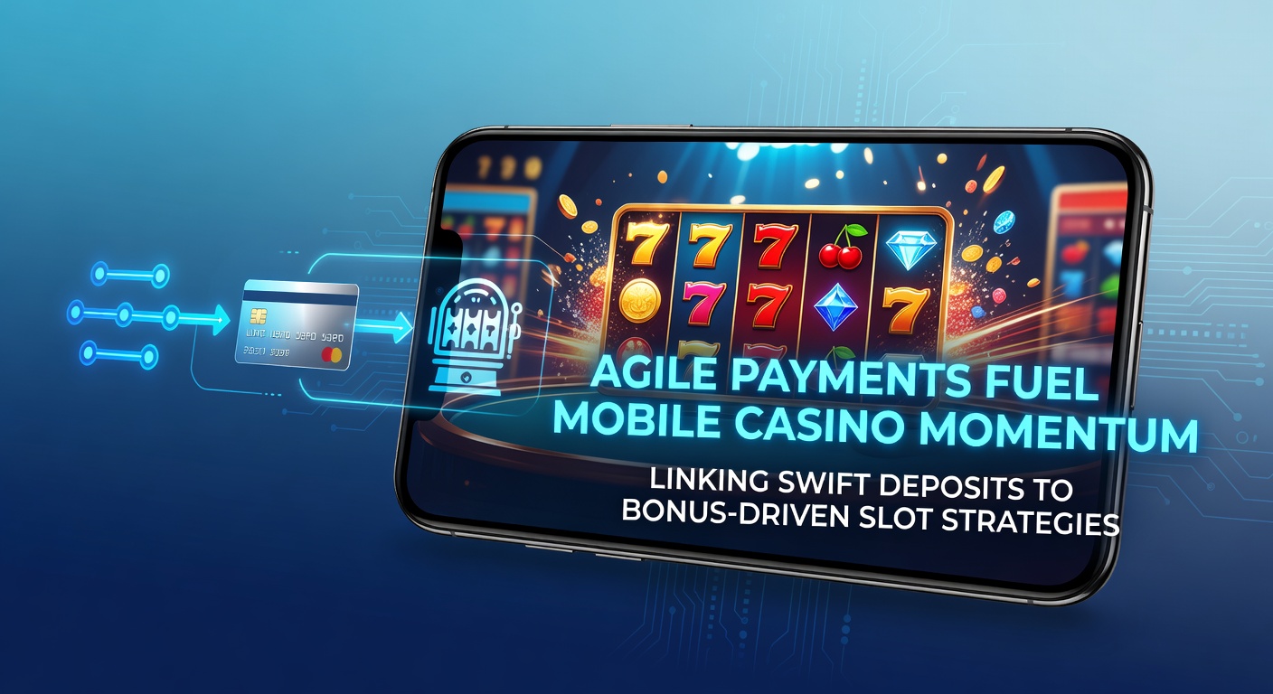 Smartphone displaying a mobile casino app with instant deposit options and colorful slot games in the background