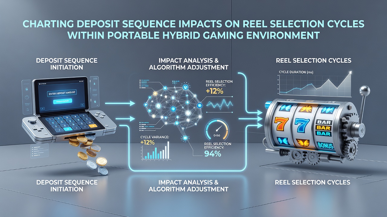 Data visualization of reel cycle variations linked to sequential deposit behaviors in portable gaming environments