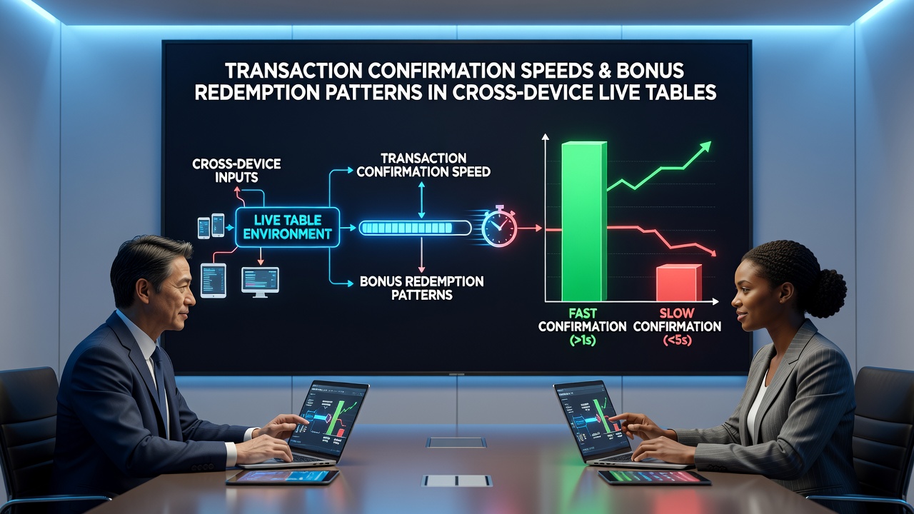 Live table player dashboard displaying bonus redemption status synchronized across smartphone and laptop devices