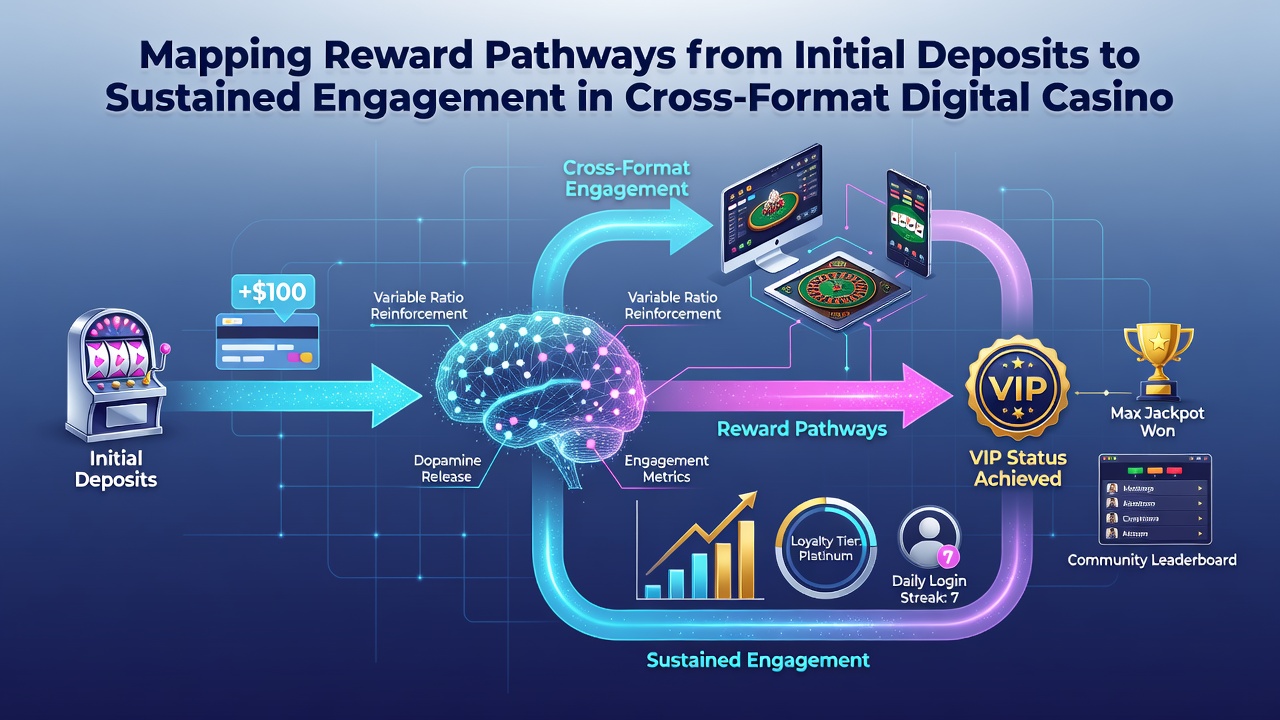 Graph illustrating player retention rates tied to deposit patterns and cross-format rewards