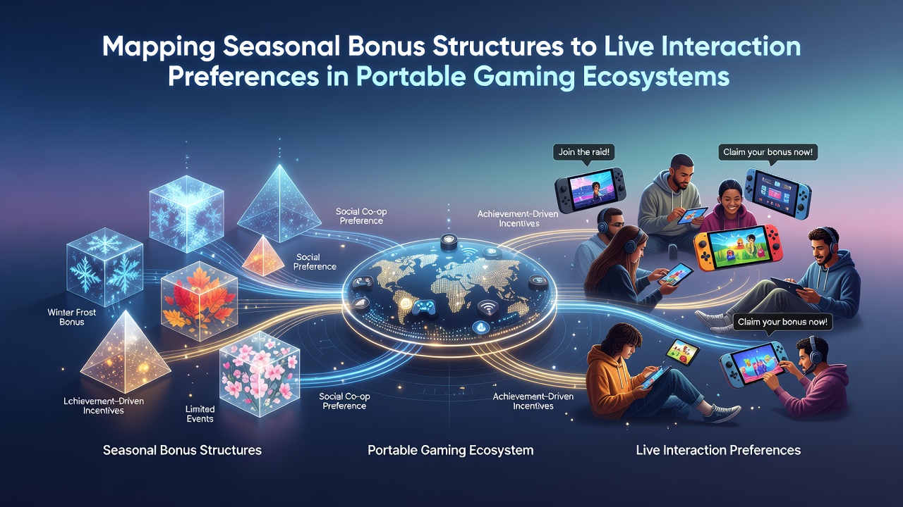 Visual representation of seasonal bonus structures aligned with live interaction features in mobile gaming apps