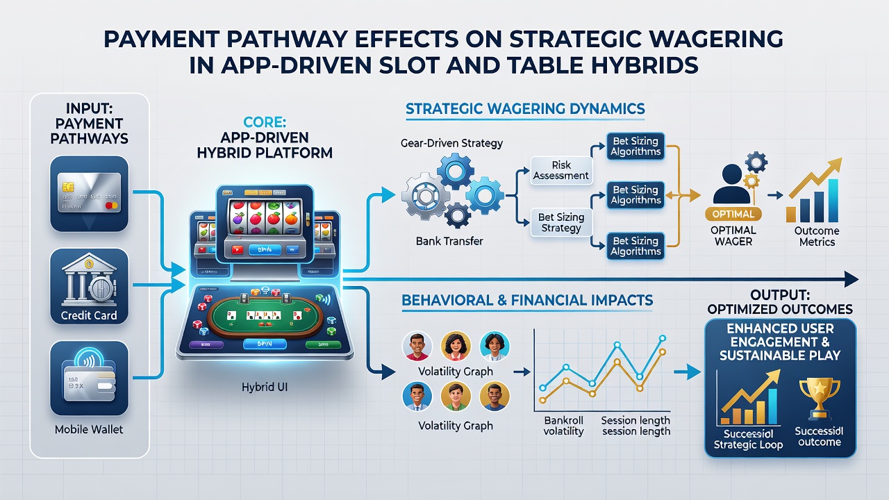 Data visualization of payment pathways influencing wagering strategies in mobile casino apps