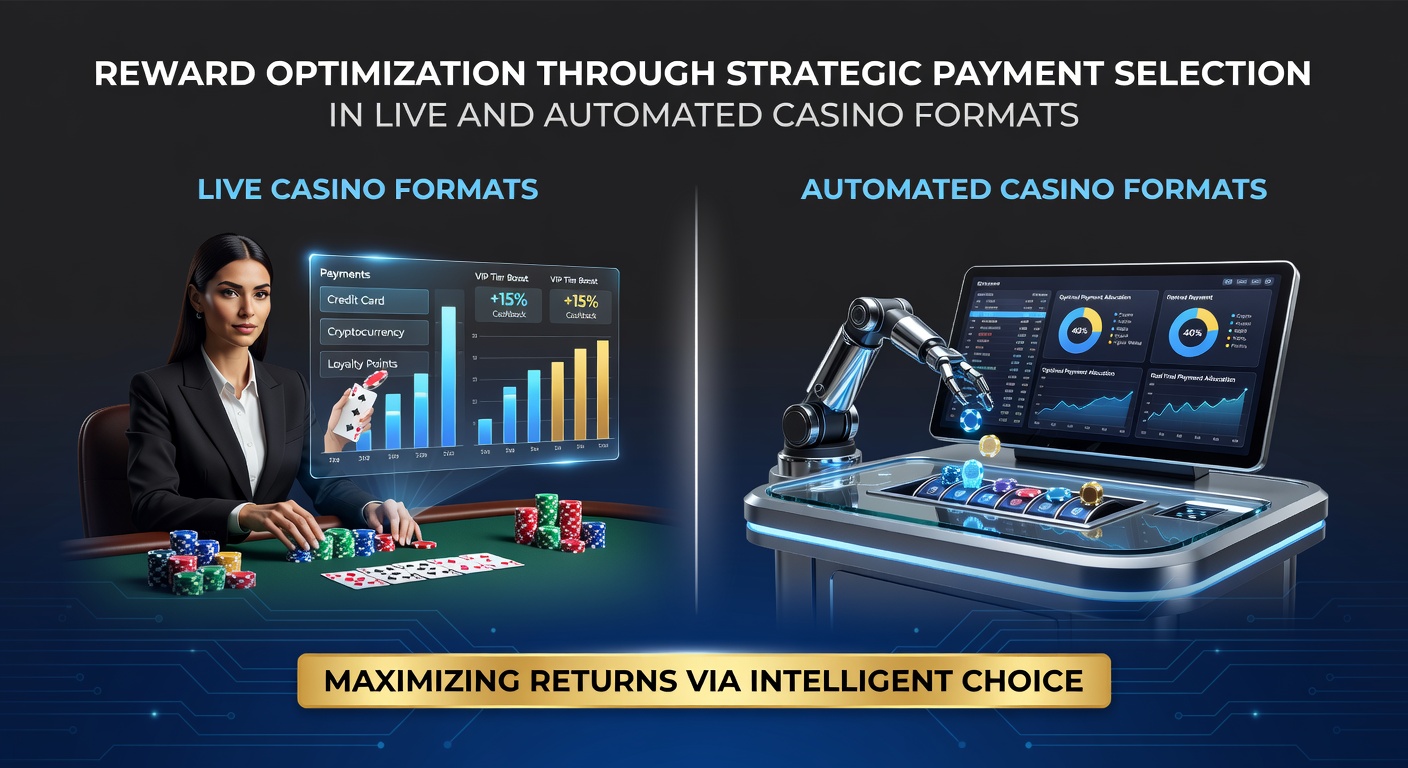 Strategic payment options displayed across live dealer tables and automated slot interfaces in a modern casino setting