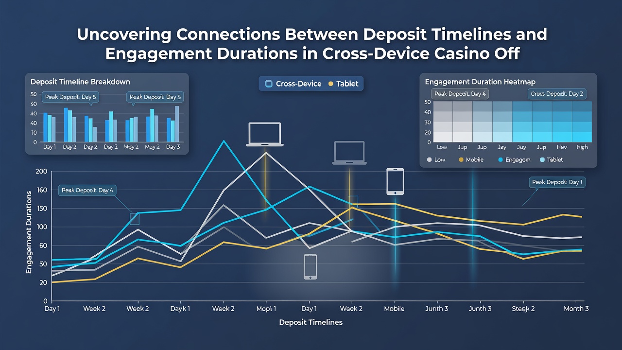 Data visualizations of engagement metrics tied to deposit speeds across mobile and desktop casino sessions